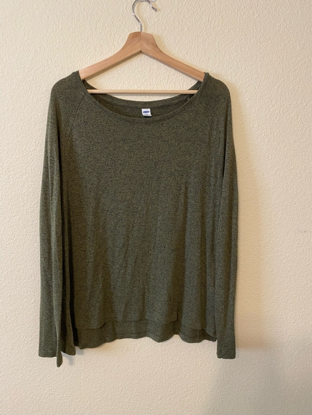 Olive Green Long Sleeve Top